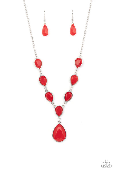 Paparazzi Party Paradise - Red Necklace