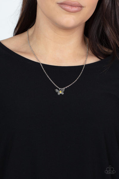 Paparazzi Flutter Love - Yellow Necklace