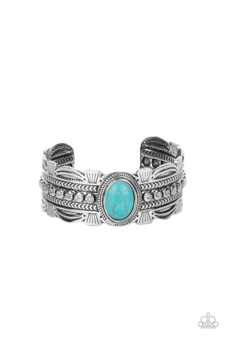 Paparazzi Desert Stroll - Blue Bracelet