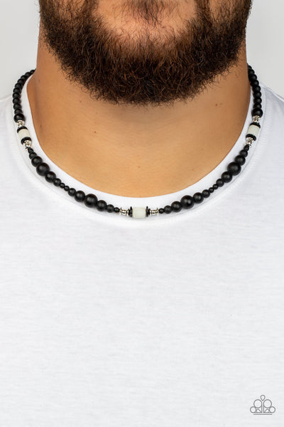 Paparazzi Stone Synchrony - White Necklace