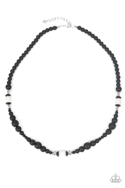 Paparazzi Stone Synchrony - White Necklace