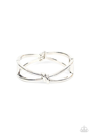 Paparazzi KNOT My First Rodeo - Silver Bracelet