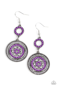 Paparazzi Meadow Mantra - Purple Earrings