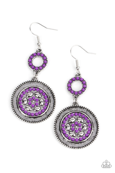 Paparazzi Meadow Mantra - Purple Earrings