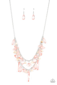 Paparazzi Candlelit Cabana - Pink Necklace