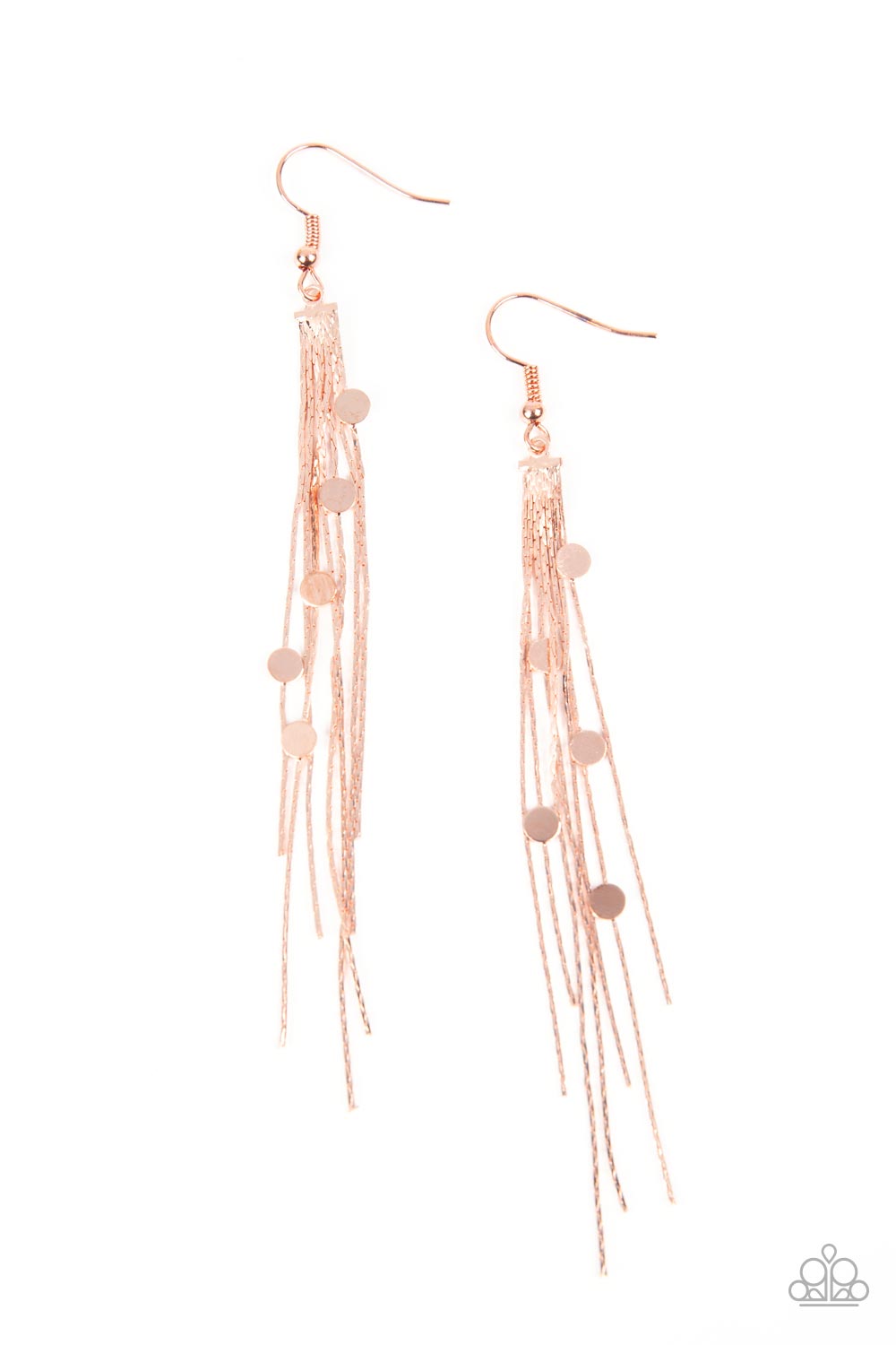 Paparazzi Cosmic Cascade - Copper Earrings