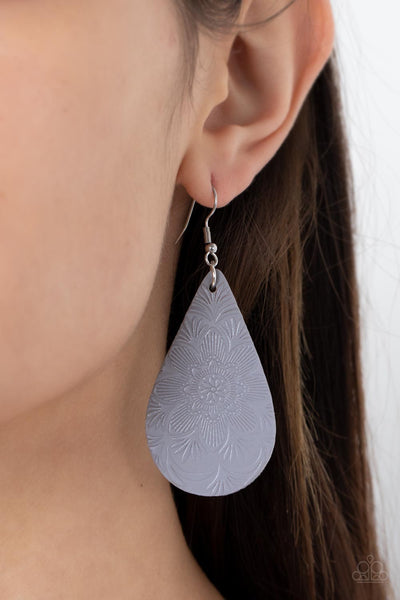 Paparazzi Subtropical Seasons - Silver Earrings