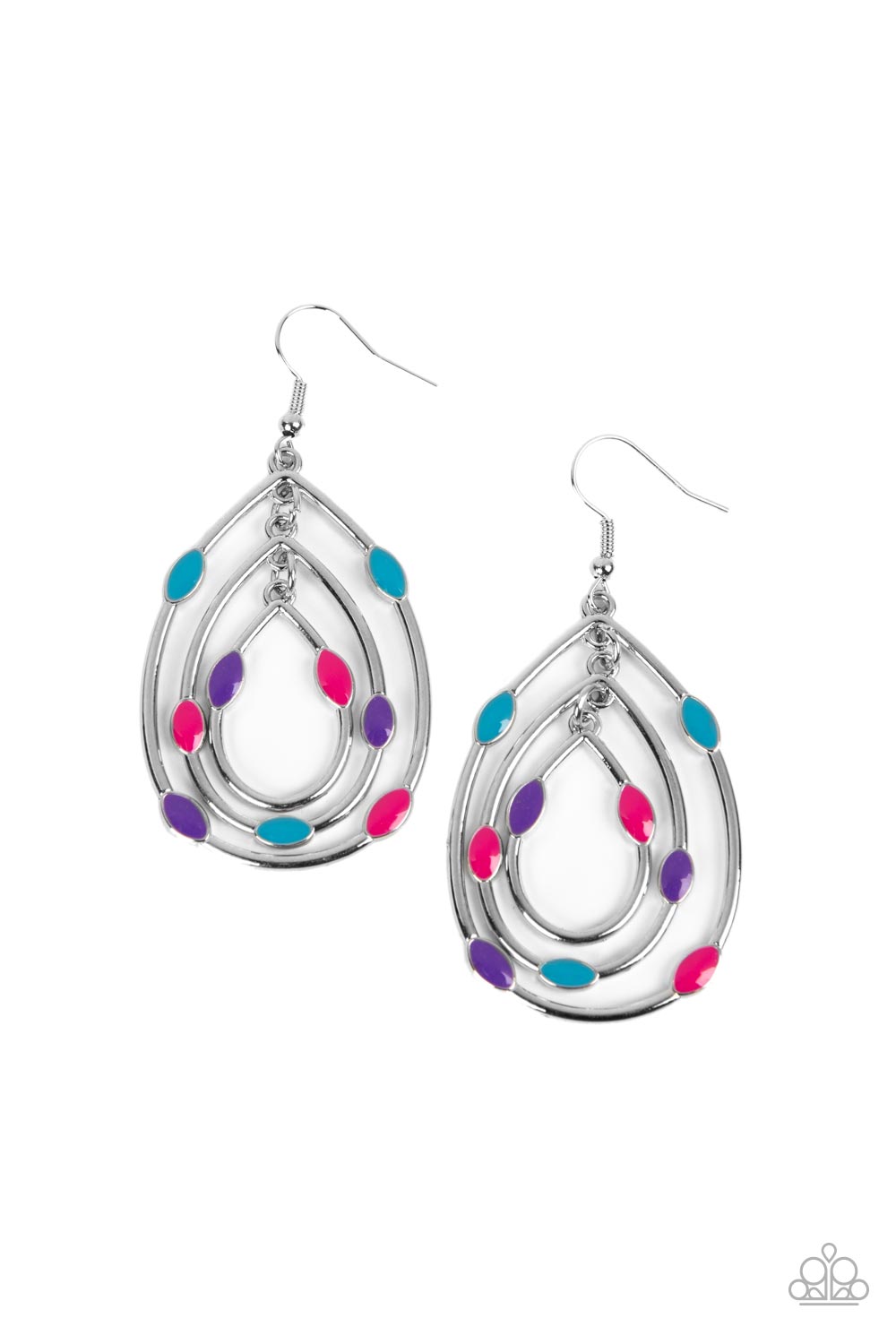 Paparazzi Rippling Rapport - Multi Earrings