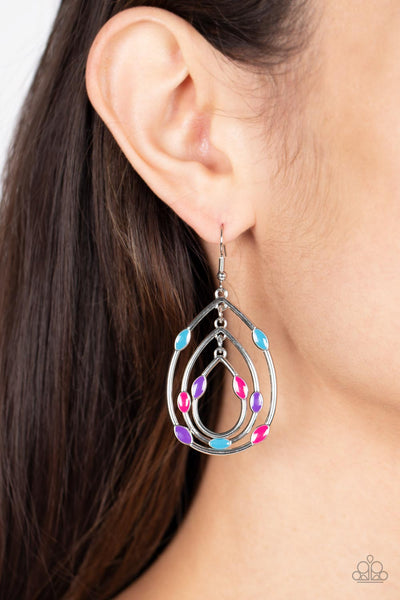 Paparazzi Rippling Rapport - Multi Earrings