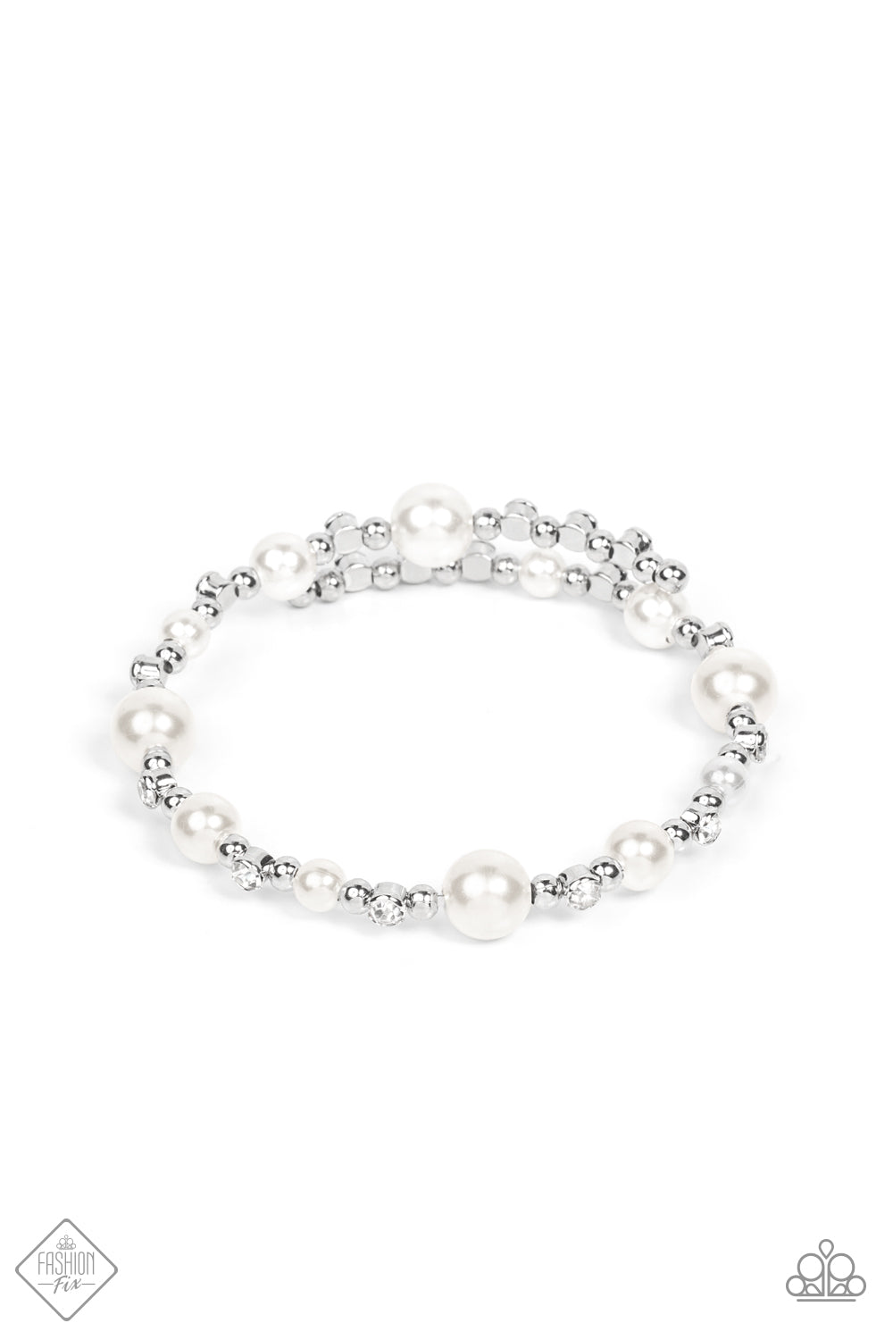 Paparazzi Chicly Celebrity - White Bracelet