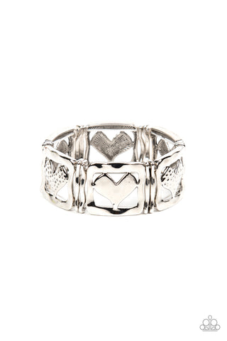 Paparazzi Legendary Lovers - Silver Bracelet