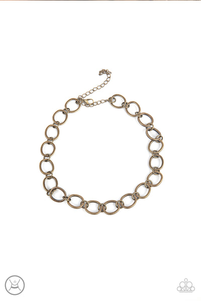 Paparazzi 90s Nostalgia - Brass Necklace