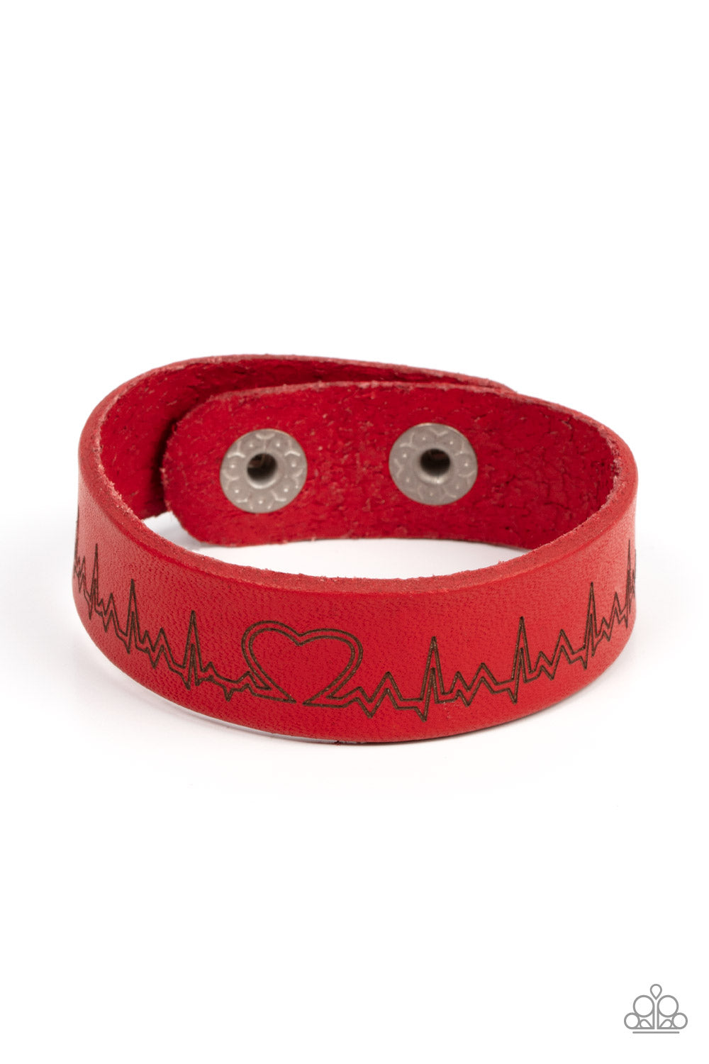 Paparazzi Haute Heartbeat - Red Bracelet