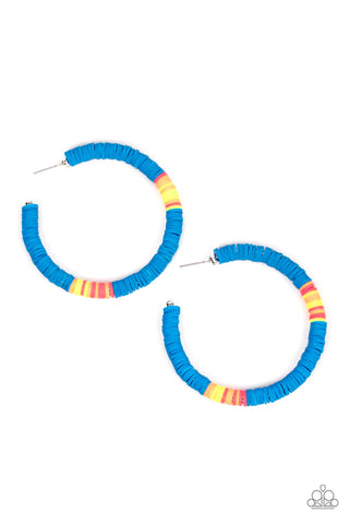 Paparazzi Colorfully Contagious - Blue Earrings