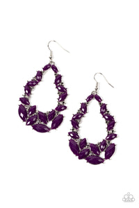 Paparazzi Tenacious Treasure - Purple Earrings