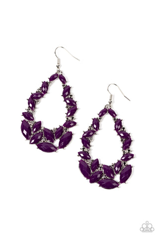 Paparazzi Tenacious Treasure - Purple Earrings