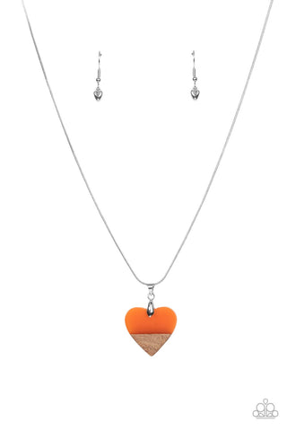 Paparazzi You Complete Me - Orange Necklace