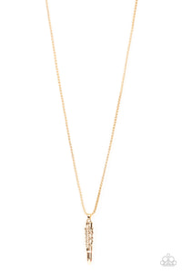 Paparazzi Mysterious Marksman - Gold Necklace