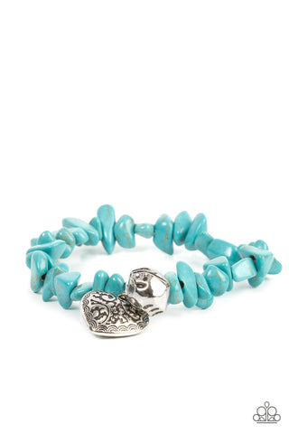 Paparazzi Love You to Pieces - Blue Bracelet