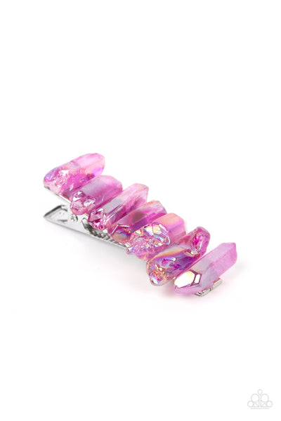 Paparazzi Crystal Caves - Purple Hair Clip