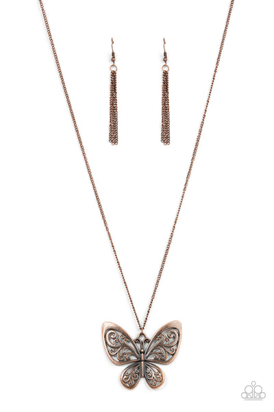 Paparazzi Butterfly Boutique - Copper Necklace