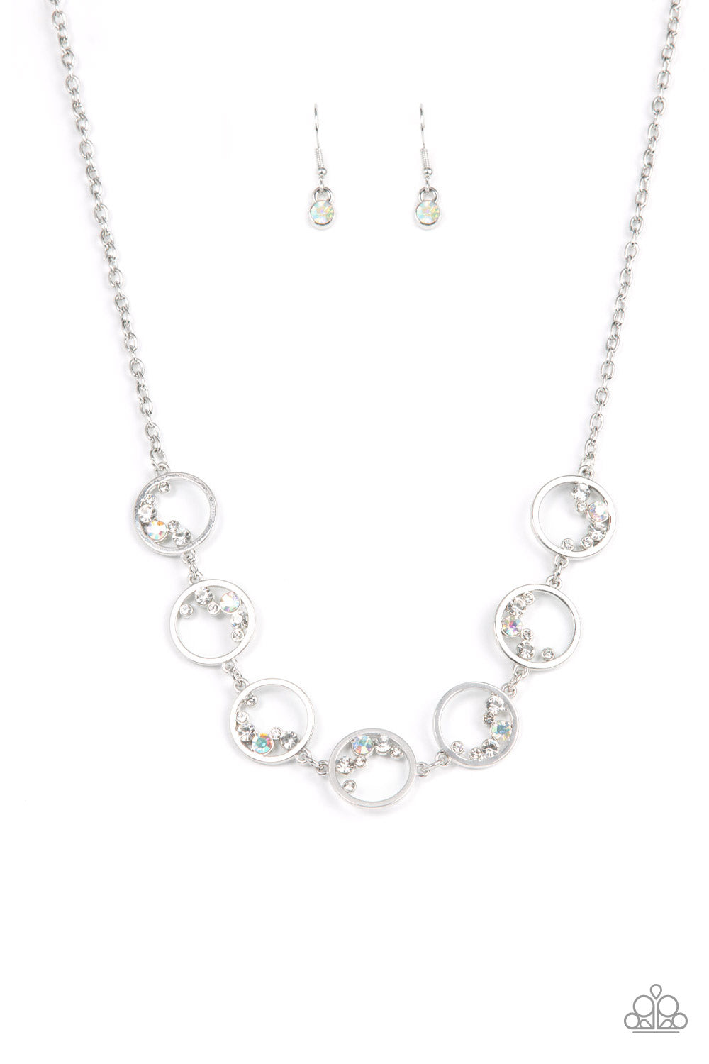 Paparazzi Blissfully Bubbly - White Necklace