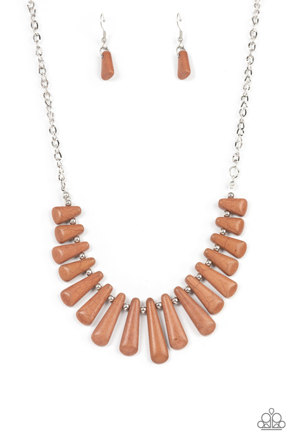 Paparazzi Mojave Empress - Brown Necklace