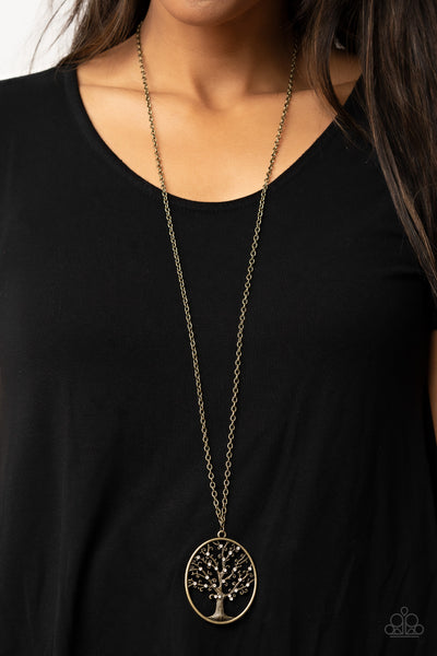 Paparazzi Autumn Abundance - Brass Necklace