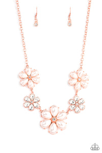 Paparazzi Fiercely Flowering - Copper Necklace