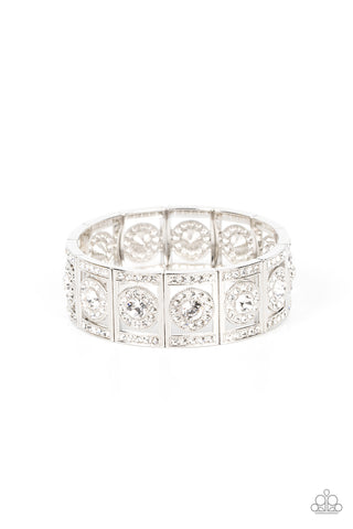 Paparazzi Ultra Upscale - White Bracelet