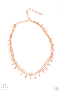 Paparazzi Monochromatic Magic - Rose Gold Necklace