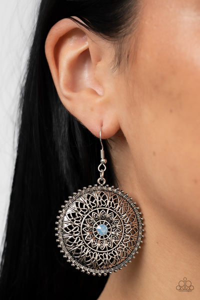 Paparazzi Spellbinding Botanicals - Blue Earrings