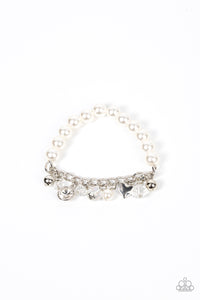 Paparazzi Adorningly Admirable - White Bracelet