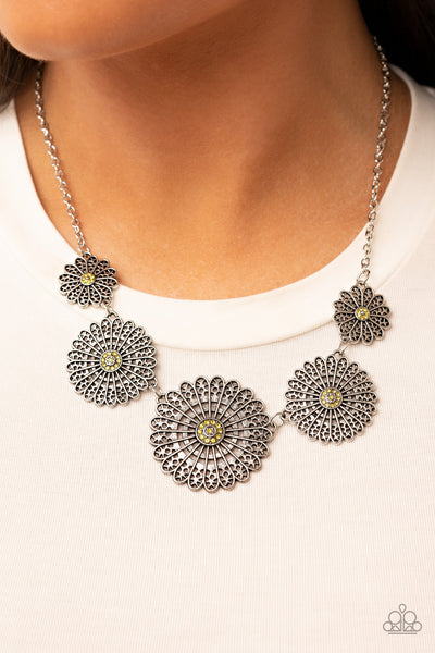 Paparazzi Marigold Meadows - Yellow Necklace