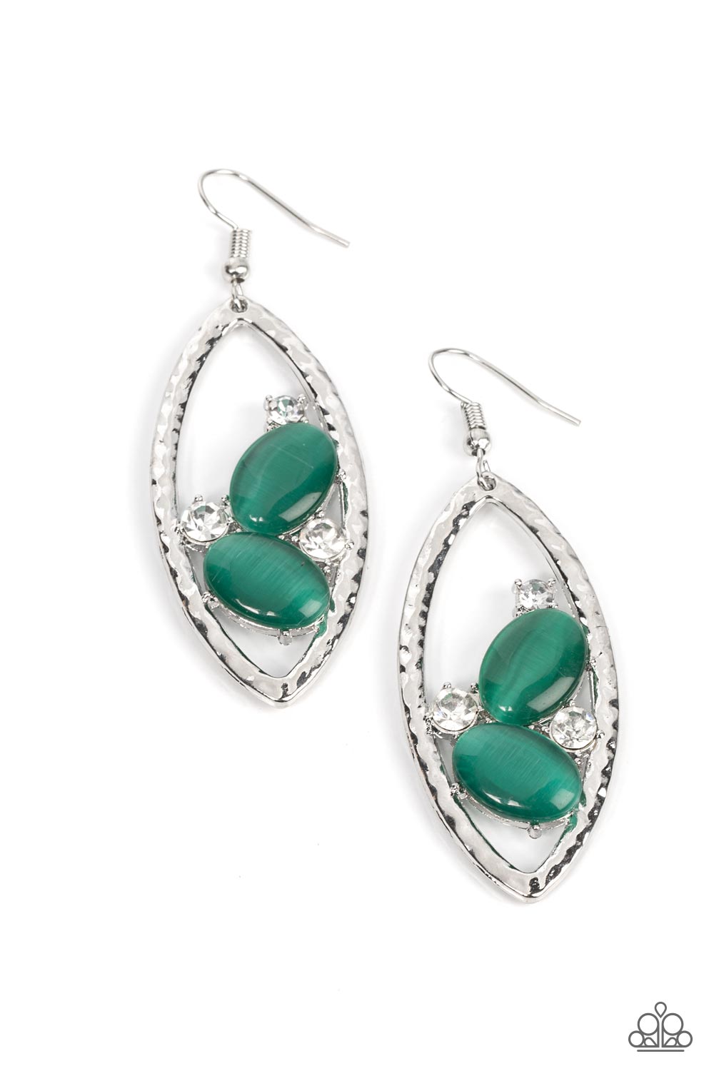 Paparazzi Famously Fashionable - Green Earrings