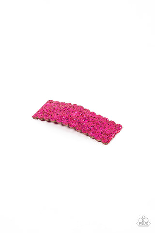 Paparazzi Shimmery Sequinista - Pink Hair Clip