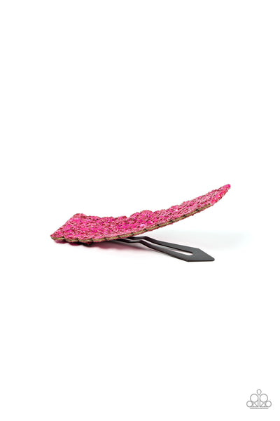 Paparazzi Shimmery Sequinista - Pink Hair Clip