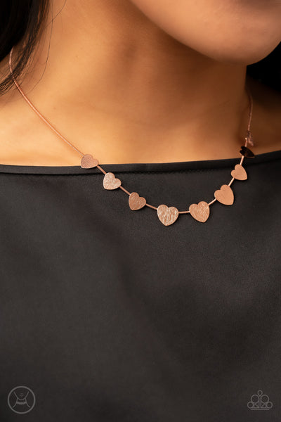 Paparazzi Dainty Desire - Copper Necklace