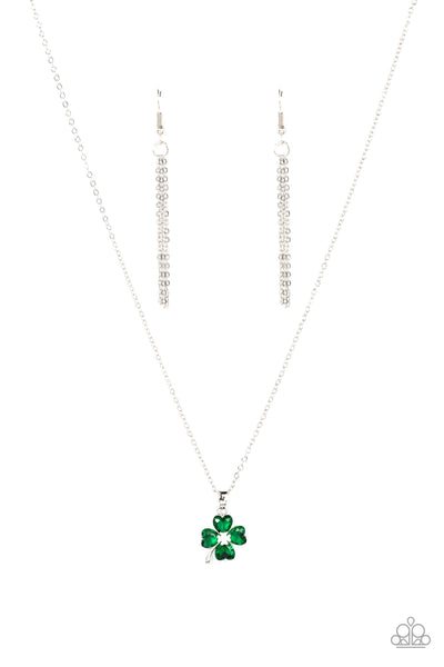 Paparazzi Kiss Me, Im Irish - Green Necklace