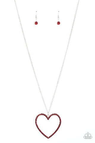 Paparazzi Va-Va-VALENTINE - Red Necklace