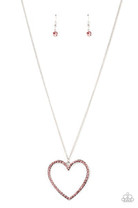 Paparazzi Va-Va-VALENTINE - Pink Necklace