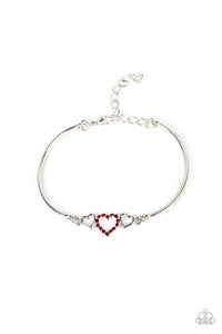 Paparazzi Cupids Confessions - Red Bracelet