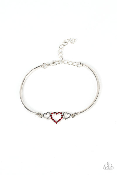Paparazzi Cupids Confessions - Red Bracelet