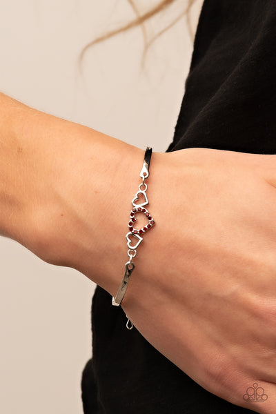 Paparazzi Cupids Confessions - Red Bracelet