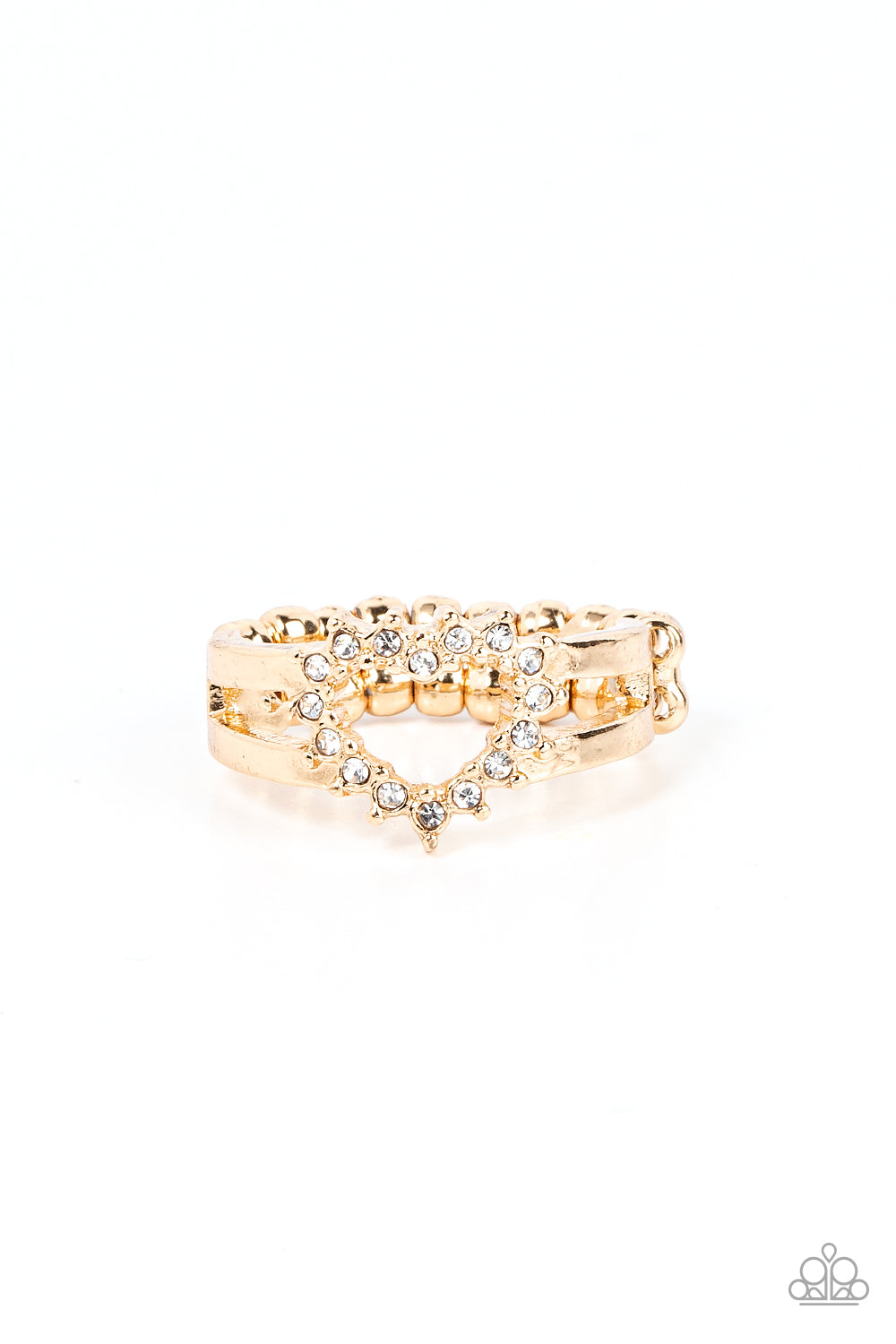 Paparazzi First Kisses - Gold Ring