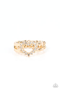 Paparazzi First Kisses - Gold Ring