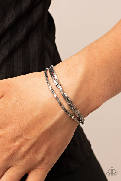 Paparazzi Block Bash - Silver Bracelet
