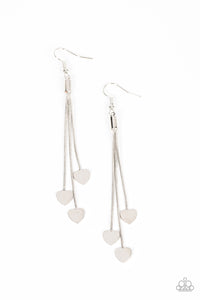 Paparazzi Higher Love - Silver Earrings