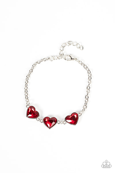 Paparazzi Little Heartbreaker - Red Bracelet