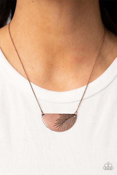 Paparazzi Cool, PALM, and Collected - Copper Necklace